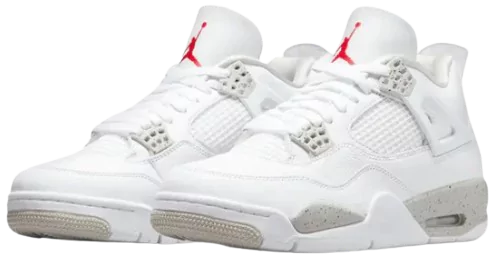 Side View of Jordan 4 Retro White Oreo